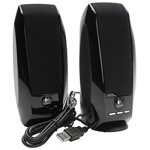 Logitech S150 USB Stereo Speakers for Desktop or Laptop in Black