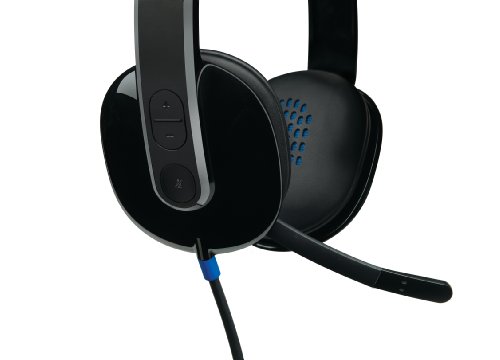 Logitech H540 Wired on-Ear Laser-Tuned Headset - Black