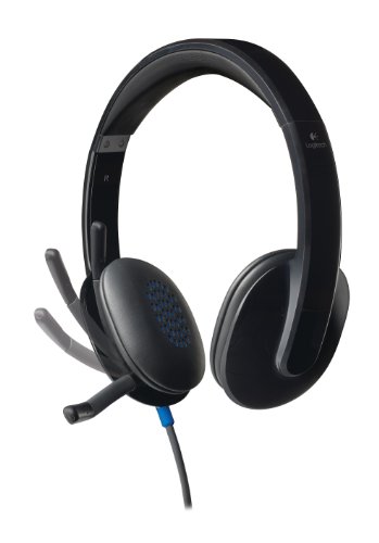 Logitech H540 Wired on-Ear Laser-Tuned Headset - Black