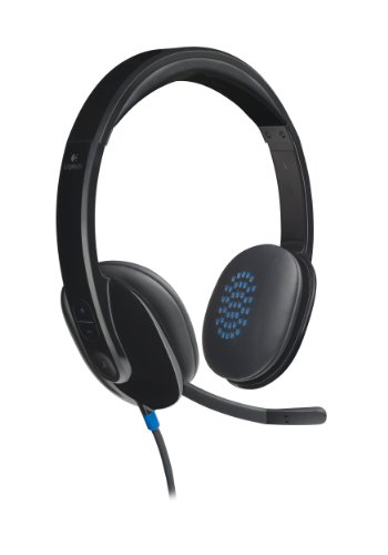 Logitech H540 Wired on-Ear Laser-Tuned Headset - Black