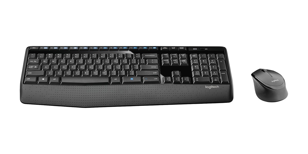 Logitech MK345 Comfort Wireless Keyboard and Mouse Combo in Black