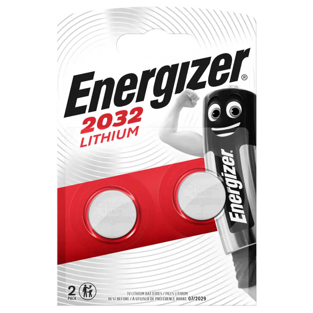 Energizer 2032 Lithium Computer Battery (Pack of 2)