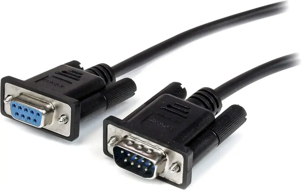 Serial Male (DB9) to Female (DB9) Cable