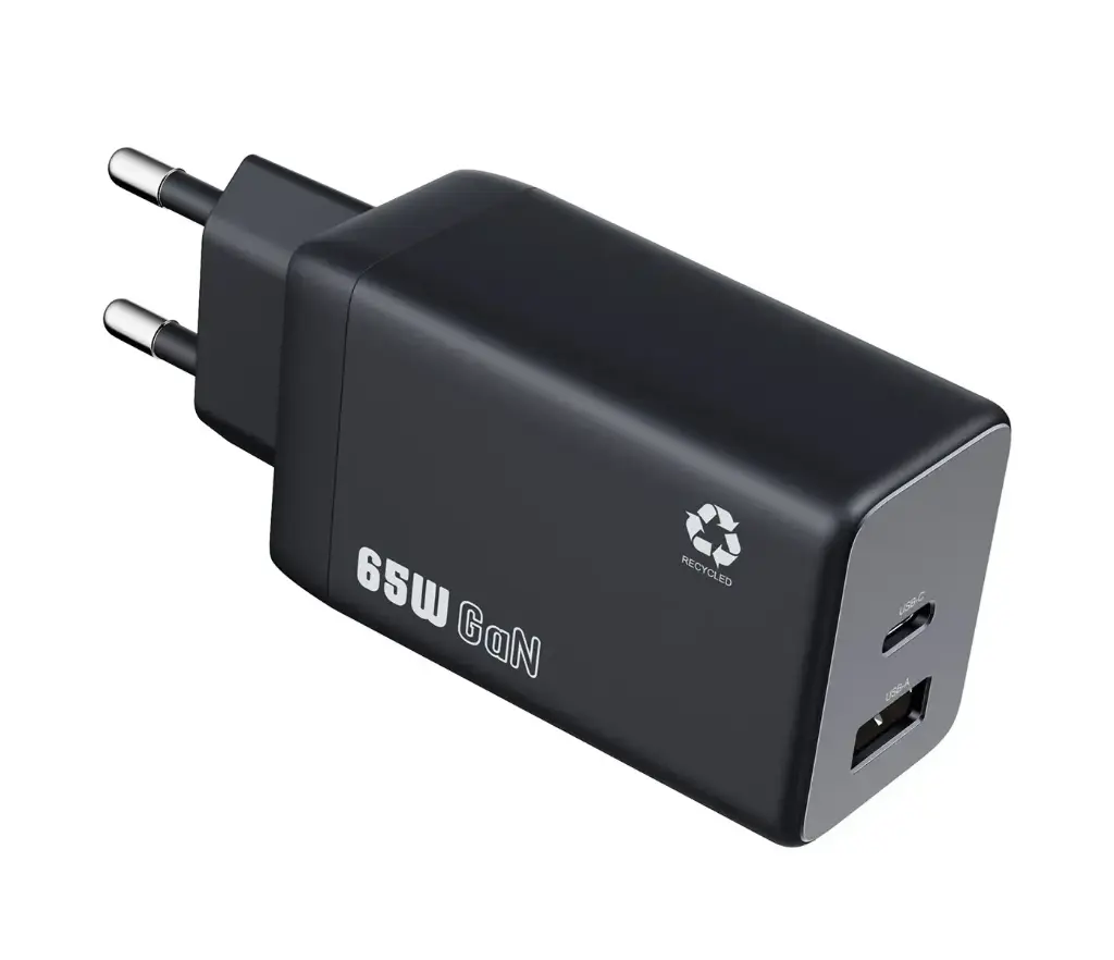 LINKCELL 65W GaN Dual Port Wall Charger (USB A & C)