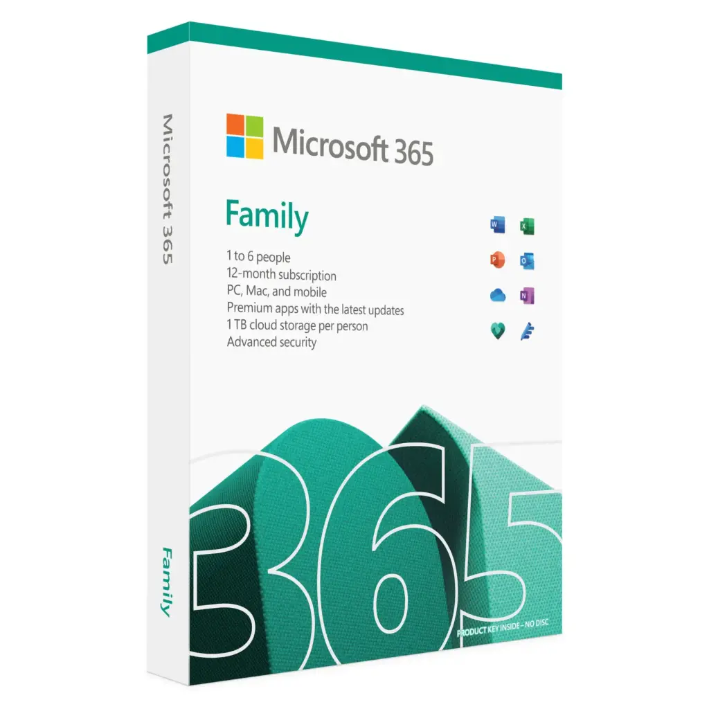 Microsoft Office 365 Family MEA 1 User 1 Year Subscription