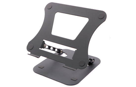 Metal Grey Mechanical 2-Layers Laptop Stand