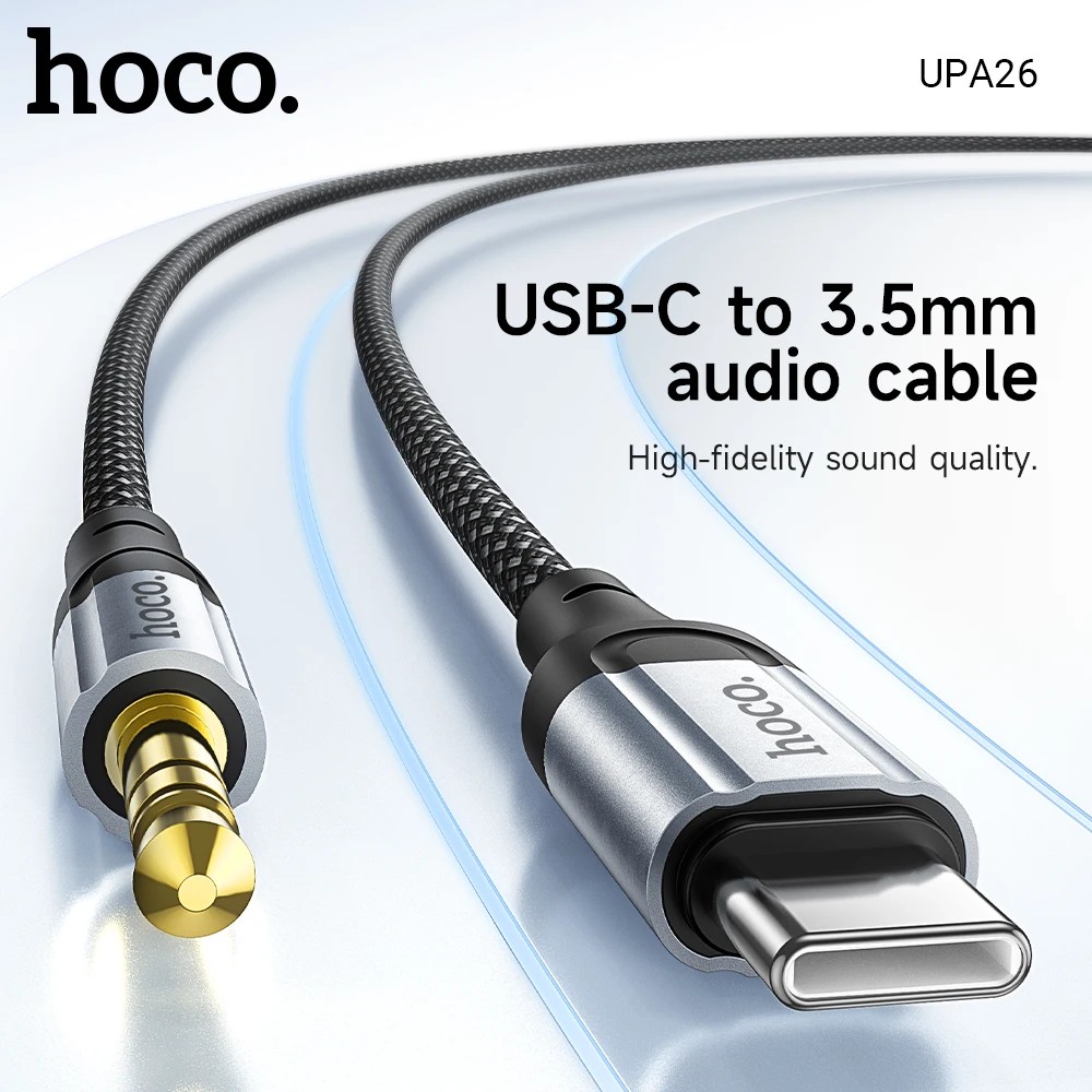 Hoco USB-C to 3.5mm 1 Meter Lossless AUX Audio Cable