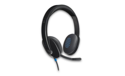 Logitech H540 Wired on-Ear Laser-Tuned Headset - Black