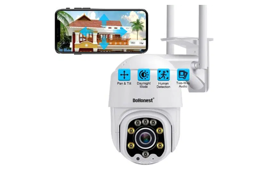 DoHonest Outdoor Waterproof Motorized
 PTZ Security Camera