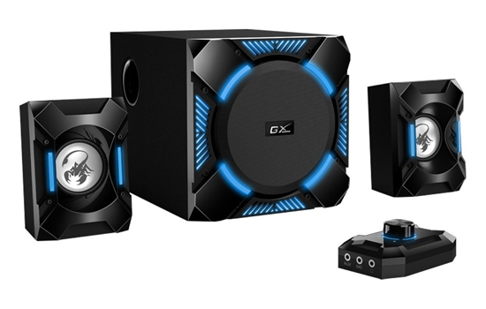 [SW-G2.1-1200] Genius 36 Watts 2.1 CH Gaming Speaker System