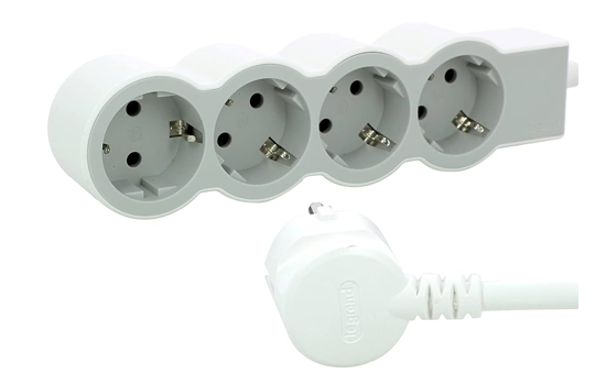 [694552] Legrand 1.5M cable 4 outlets extension 16A-230V 3680 Watts