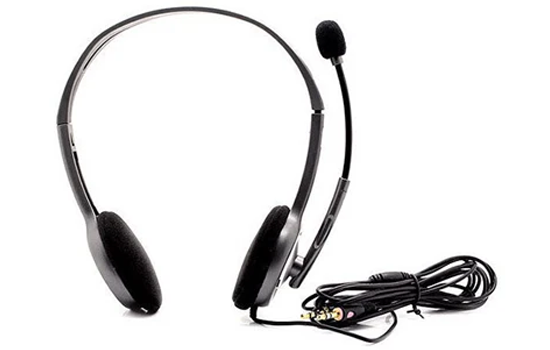 Logitech H111 Stereo Headset 3.5mm One Jack With Rotating Microphone