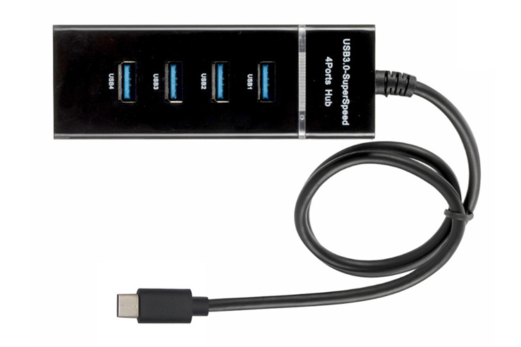 [USB-4P-3] USB-A 3.0 4-Ports 30cm Hub