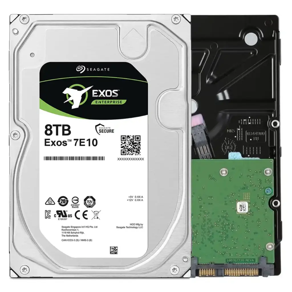 Seagate EXOS Enterprise SATA 3.5" 8TB 256MB 7200 RPM HDD