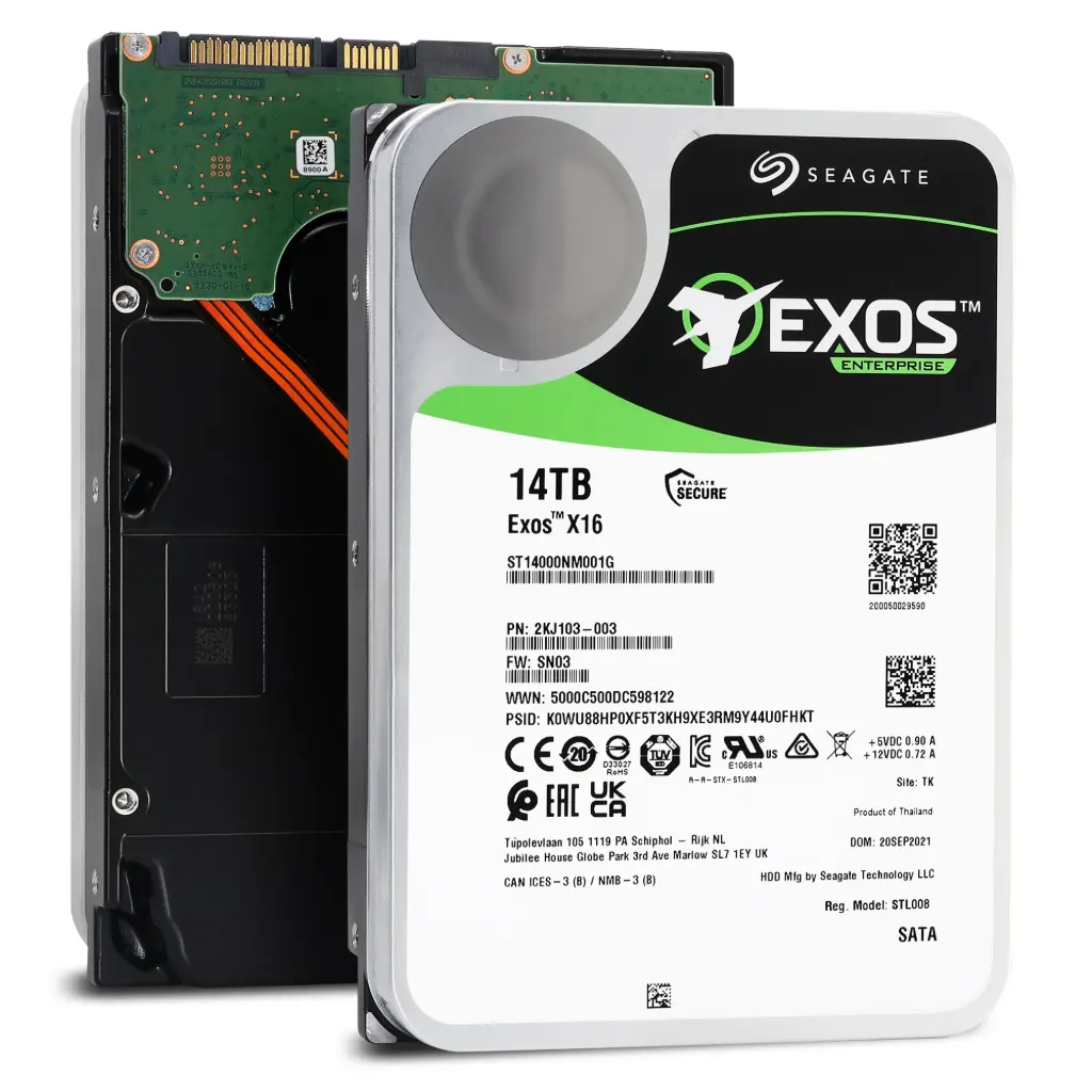Seagate EXOS Enterprise SATA 3.5" 14TB 256MB 7200 RPM HDD