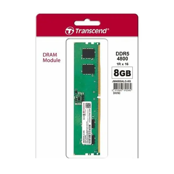 Transcend 8GB DDR5 4800MHz Desktop Memory (RAM)