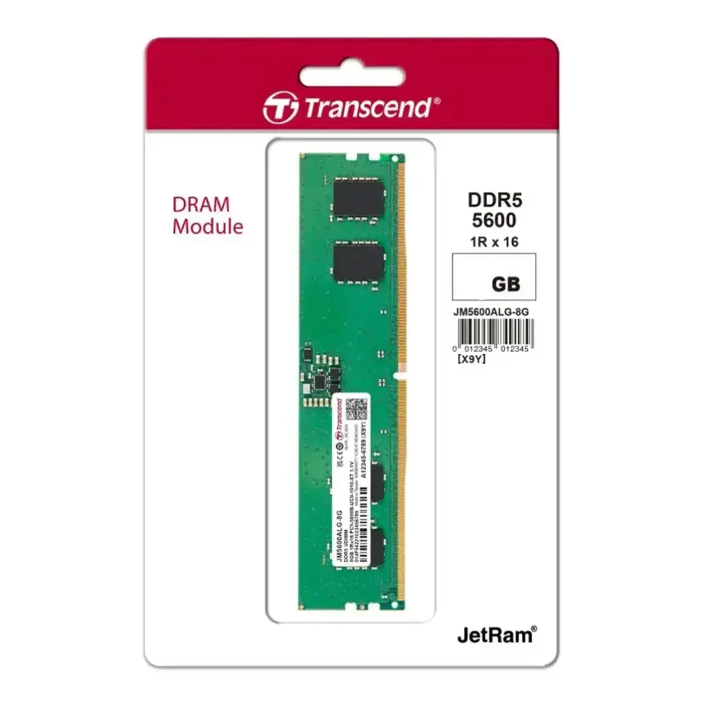 Transcend 16GB DDR5 5600MHz Desktop Memory (RAM)