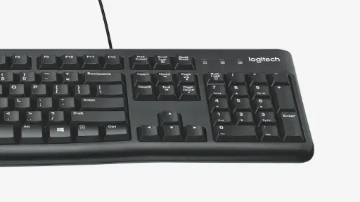 [MK120] Logitech USB Wired Full-Sized Keyboard & Mouse Combo