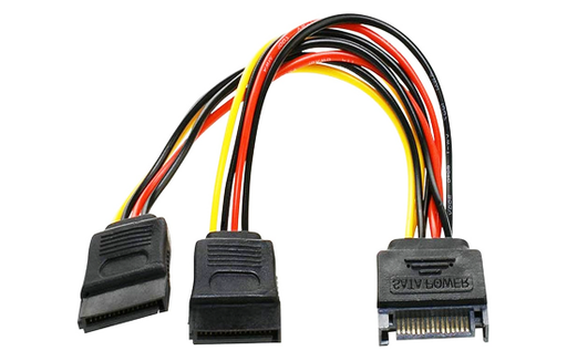 [WSP2] SATA Power Cable 2x HDDs Splitter