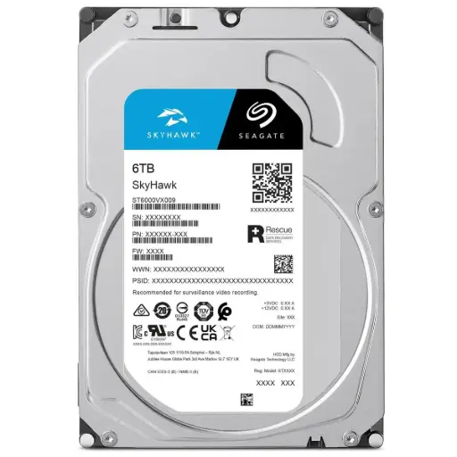 [ST6000VX009] Seagate Skyhawk SATA 3.5" 6TB HDD (CCTV)