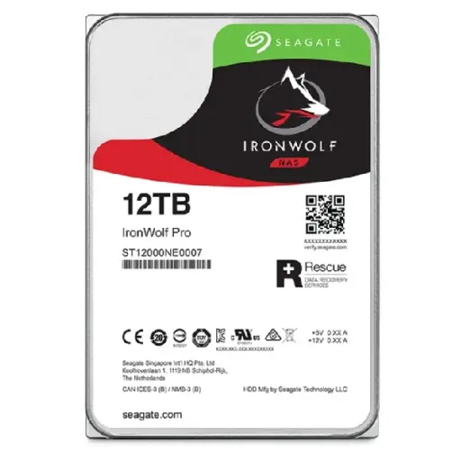 [ST12000NT001] Seagate Ironwolf Pro SATA 3.5" 12TB 256MB 7200 RPM HDD (NAS)
