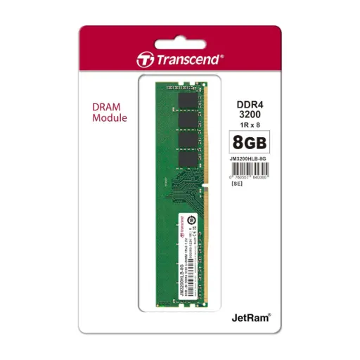 [JM3200HLB-8G] Transcend 8GB DDR4 3200MHz Desktop Memory (RAM)
